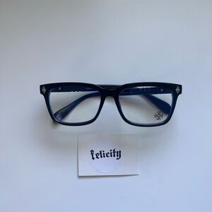 Inspired Chrome hearts Silver glasses with Cross monogram